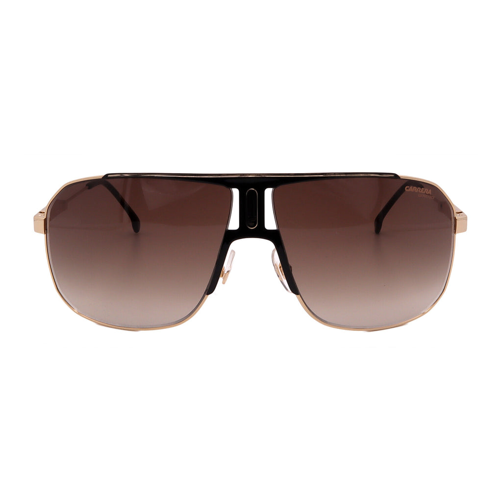 Carrera // Men's //  1043/S-2M2-Aviator Sunglasses // Black Gold + Brown Gradient