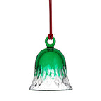 Waterford Lismore Bell Green Crystal Ornament
