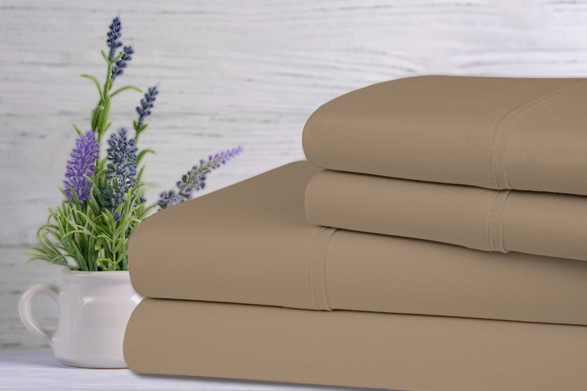 Bamboo Lavender Infused Scented 4-Piece Sheet Set