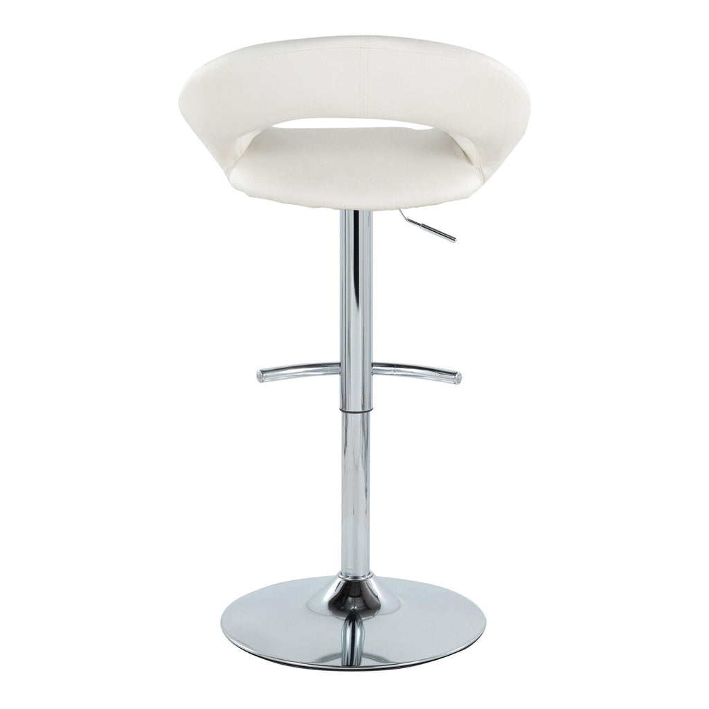 Posh - Contemporary Adjustable Barstool With Swivel (Set of 2)