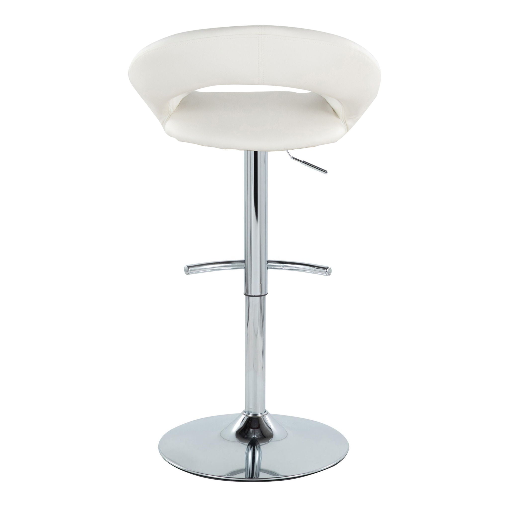 Posh - Contemporary Adjustable Barstool With Swivel (Set of 2)