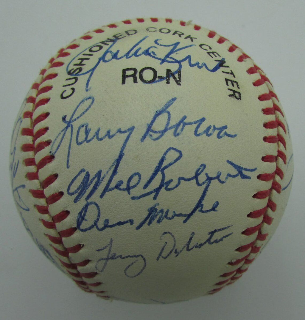 1992 Phillies Team Signed by 25 ONL Baseball Fregosi Kruk Bowa Amaro Jr 149236