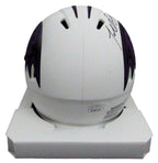 Terrell Suggs Autographed Mini Ravens Lunar Eclipse Football Helmet JSA