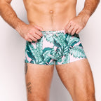 Boyshort Swim Brief // Pink Floral