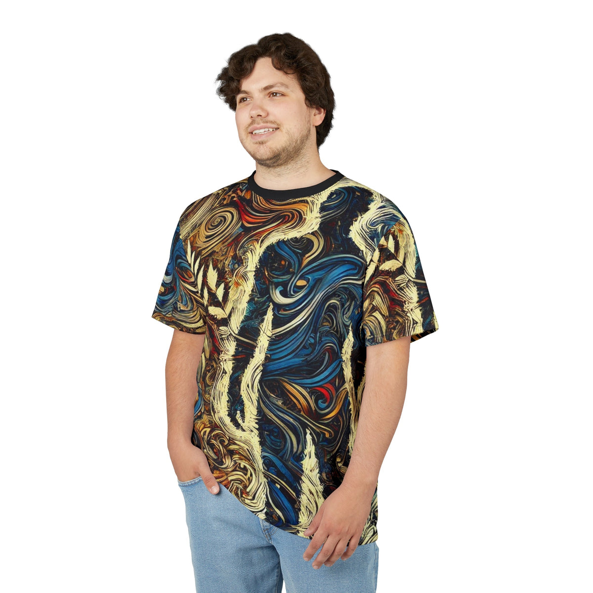 Encrypted Horizons Anti-Surveillance Tee Shirt – Adversarial Pattern Clothing