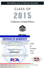 Bill Polian Colts Signed/Inscr 2015 GLAC/Goal Line Art Postcard PSA/DNA 186322