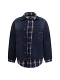 Balenciaga Patched Navy Shirt Jacket