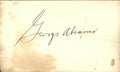 Goerge Abrams Cincinnait Reds d.1986  Signed/Autographed 3x5 Index Card 162647