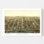 Vintage Map of Alexandria, Virginia 1863