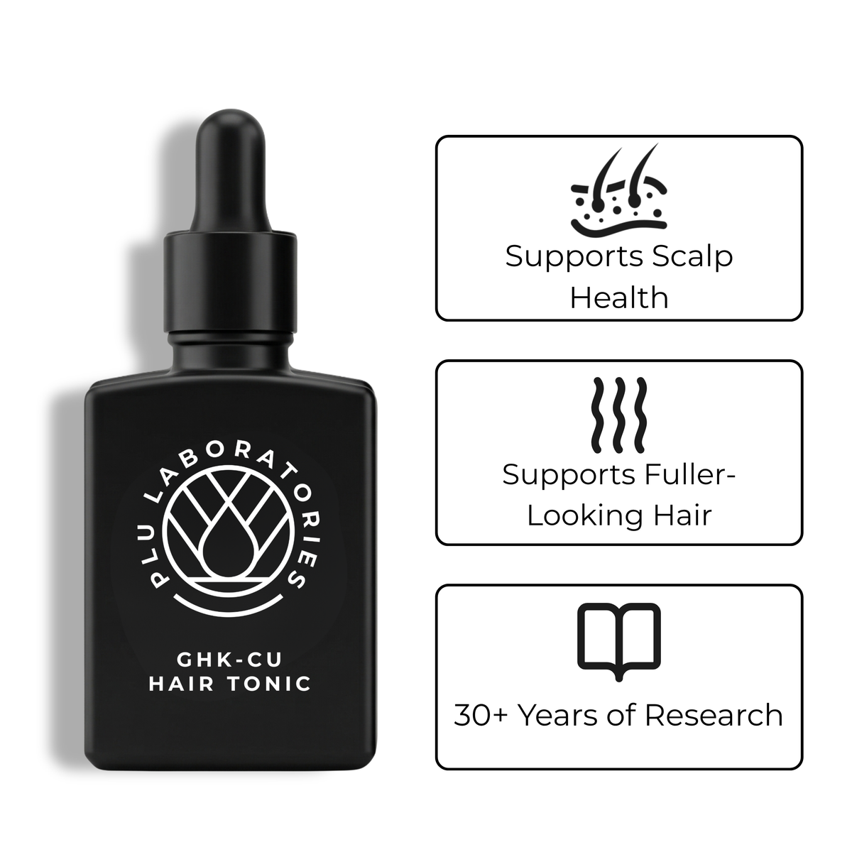 GHK-Cu | Copper Peptide Hair Tonic for Fuller-Looking Hair