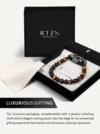 Tiger Eye & Black Onyx Beaded Bracelet - Tulum