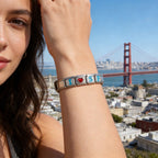 San Francisco 49ers Italian Charm Bracelet – Sports Fan Gift for Holiday, Birthday & Game Day