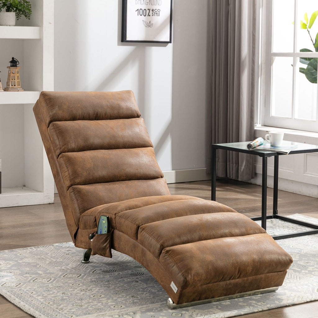 Massage Chaise Lounge Indoor, Ergonomic Electric Massage Lounger
