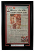 Nebraska 1995 National Champs The Lincoln Journal-Star Newspaper Framed 157879