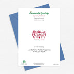 Santa In Sleigh Christmas Card