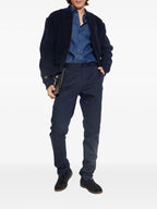 Etro Men Embroidered Logo Cotton Shirt