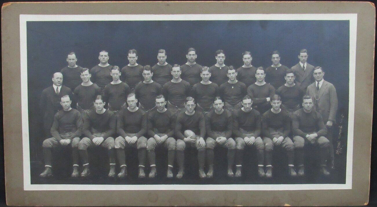 1925 Notre Dame Fighting Irish Large Team Photograph with Knute Rockne 151331