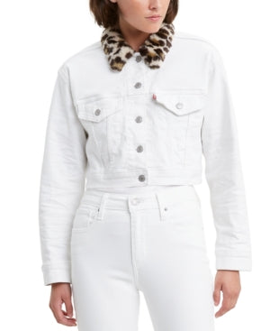 Levi's Women's Limited Cropped Denim Trucker Jacket