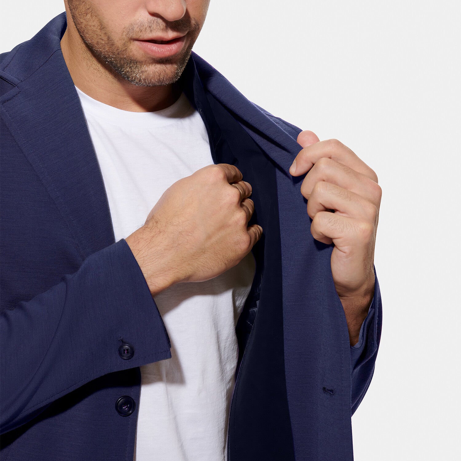 Lightweight Jersey Blazer // Medium Blue