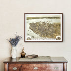 Vintage Map of Charleston, South Carolina 1872