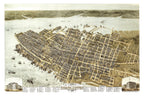 Vintage Map of Charleston, South Carolina 1872