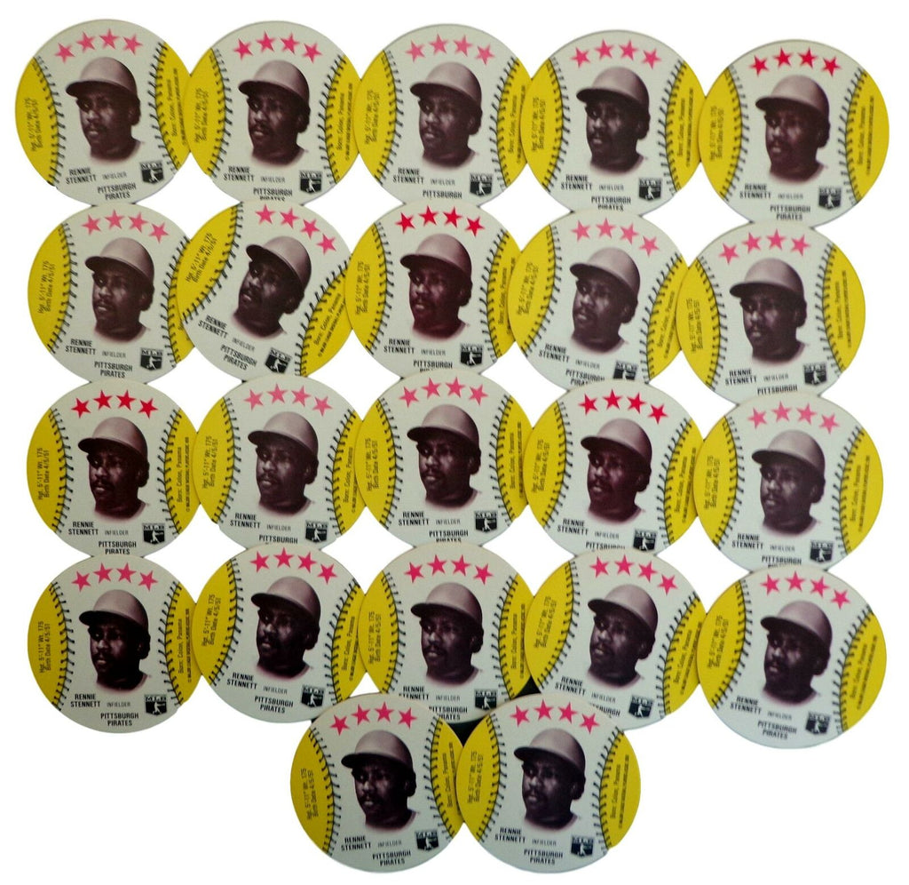 Lot of 22 - 1976 MSA Isaly's Discs Rennie Stennett Pittsburgh Gem Mint 153990