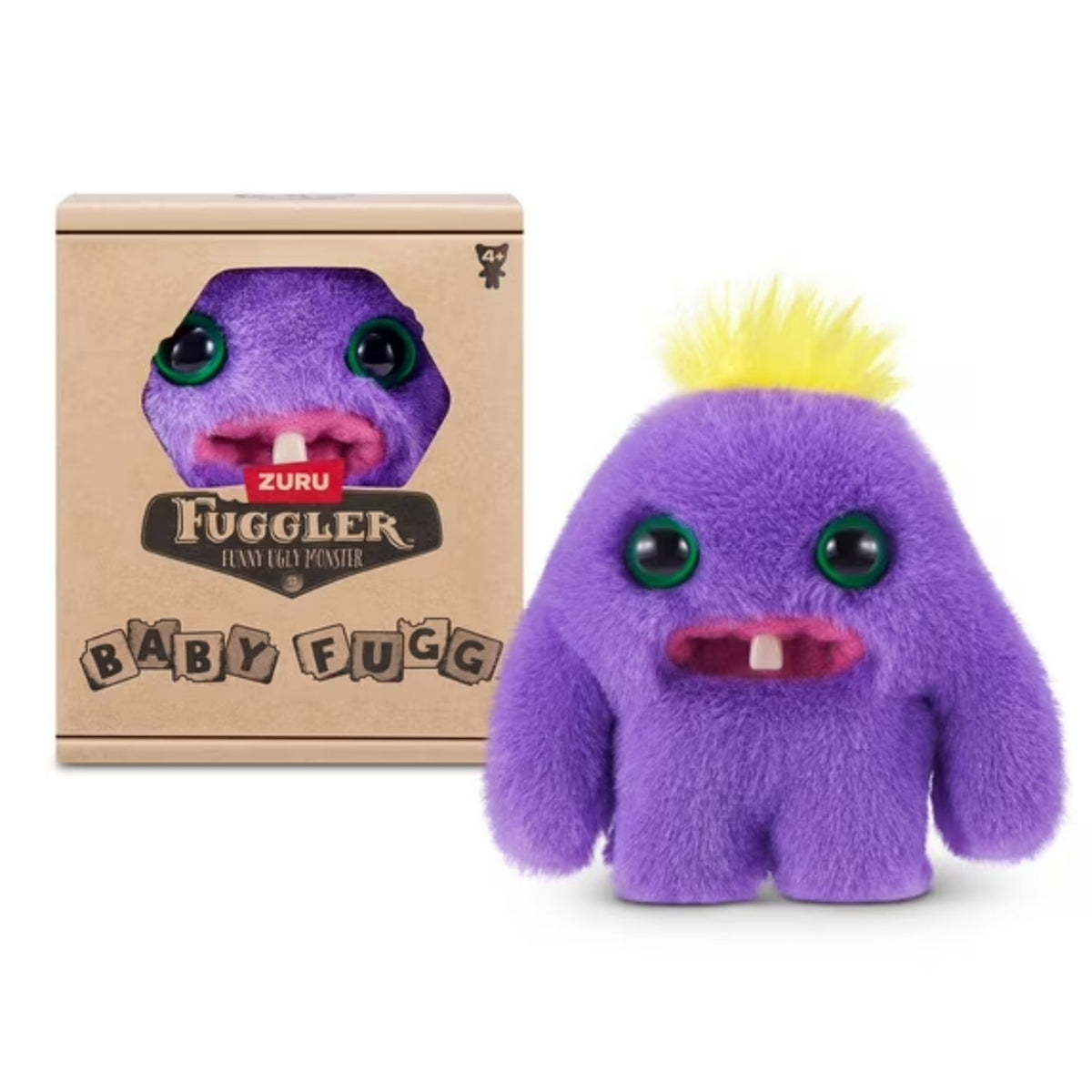 Zuru Fuggler Baby Fug Mr Needles Purple Funny Ugly Monster Plush Toy 3.5 Inch