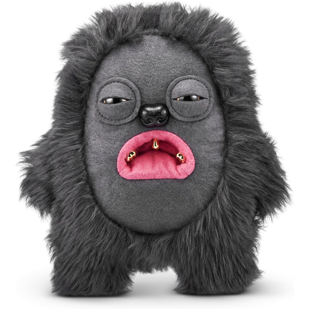 Zuru Fuggler Gold Fuggs Hedge Grog Black Funny Ugly Monster Plush Toy 9 Inch