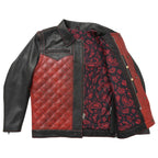 Redstrike Men’s Motorcycle Leather Jacket