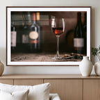 Red Wine and Bottle Canvas Print