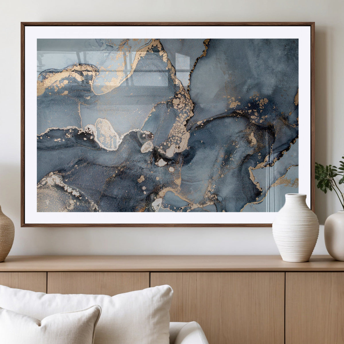 Multipanel Marble Fluid Effect Wall Art Abstract Canvas Wall Art Print