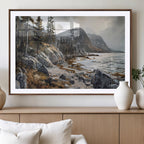Serene Coastal View of Acadia National Park