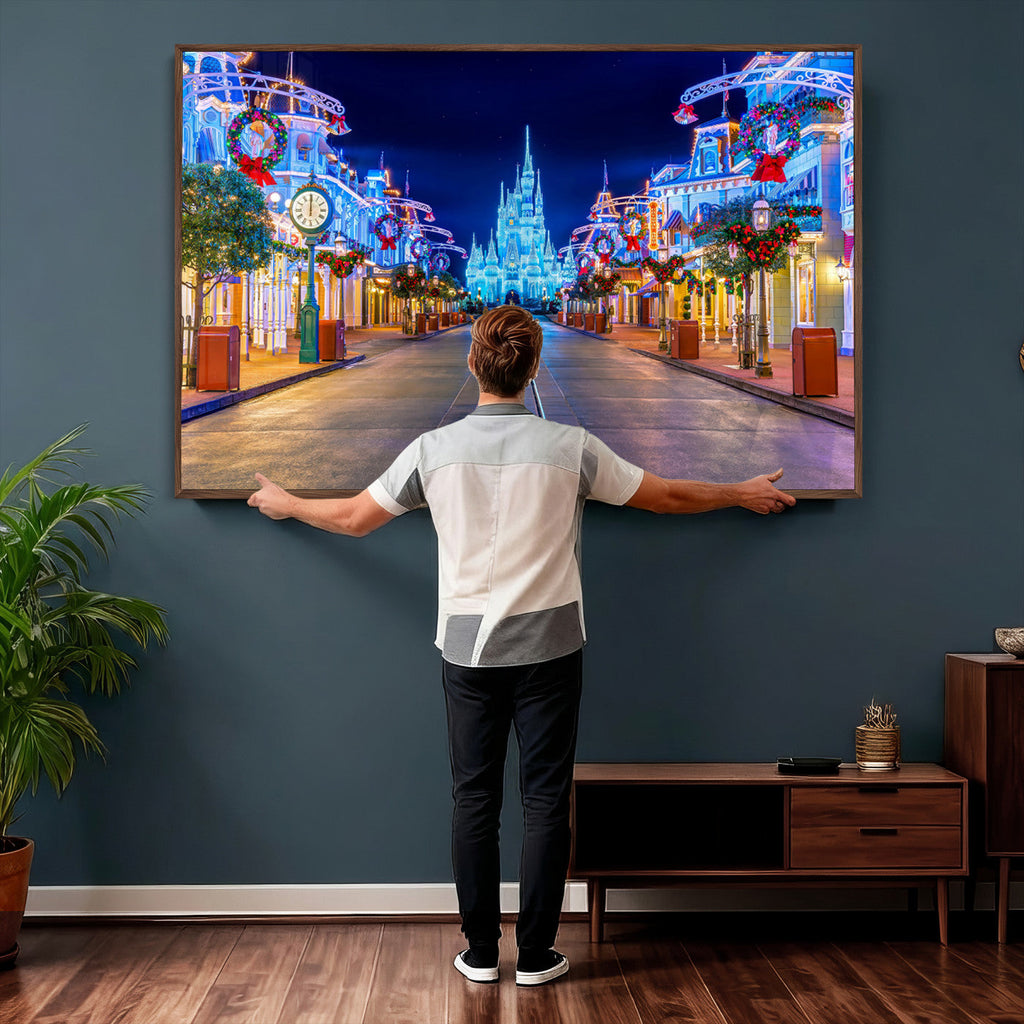 Disney Castle Wall Art | Large Magic Kingdom Canvas Artwork