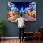 Disney Castle Wall Art | Large Magic Kingdom Canvas Artwork