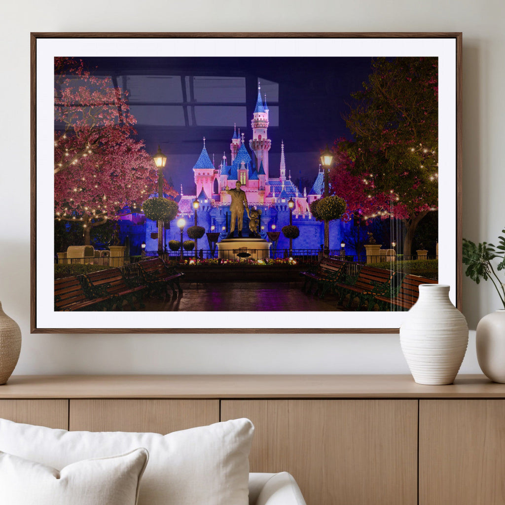 Disney Castle Wall Art | Framed Magic Kingdom Canvas