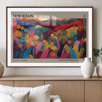 Yayoi Kusama Wall Art Canvas Print, Abstract Art, Large Framed Print, Japanese Wabi Sabi Wall Art
