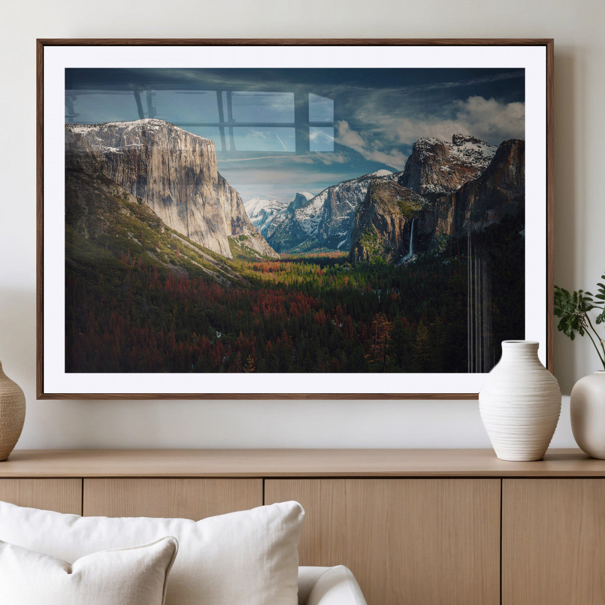 Yosemite National Park Wall Art Canvas Print, Framed El Capitan Mountain Landscape