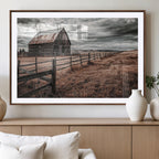 Rustic Weathered Barn Wall Art Canvas Print