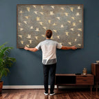 Abstract Birds Wall Art Canvas Print