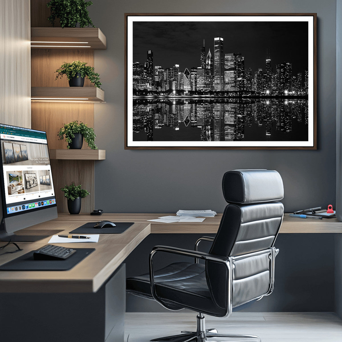 Chicago Wall Art Canvas Print