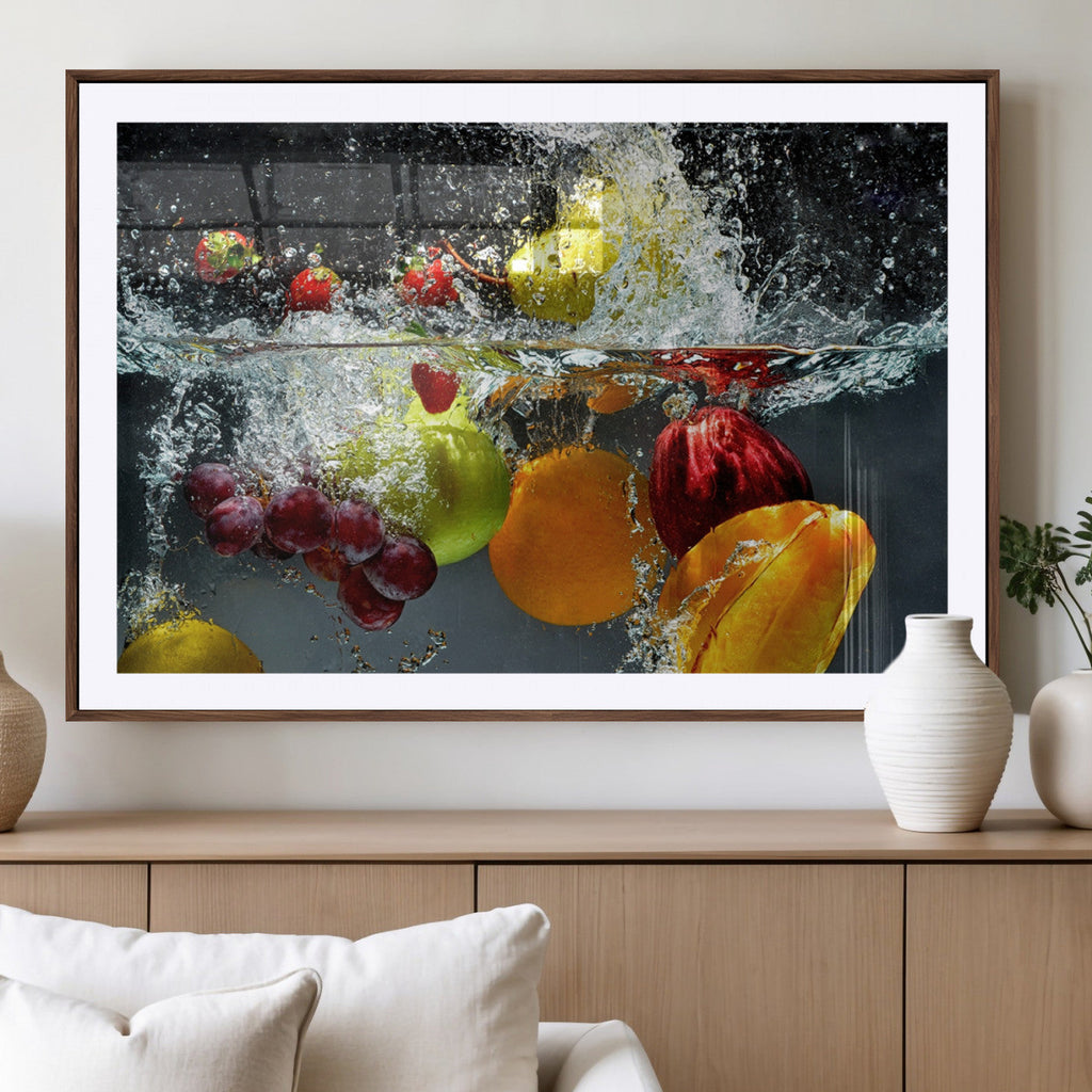 Kitchen Vegetables World Wall Art Canvas Print