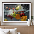 Kitchen Vegetables World Wall Art Canvas Print