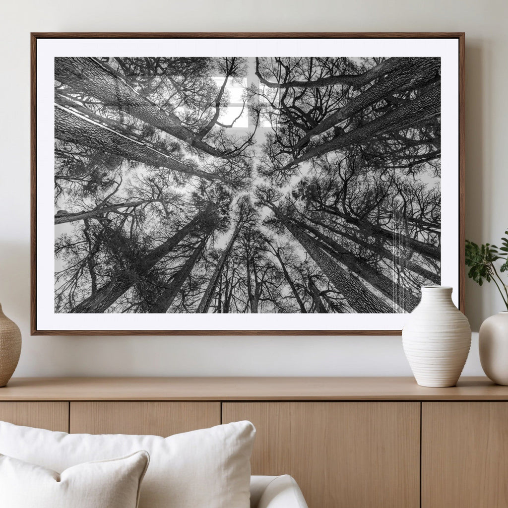 Trees Contemporary Art Canvas Print