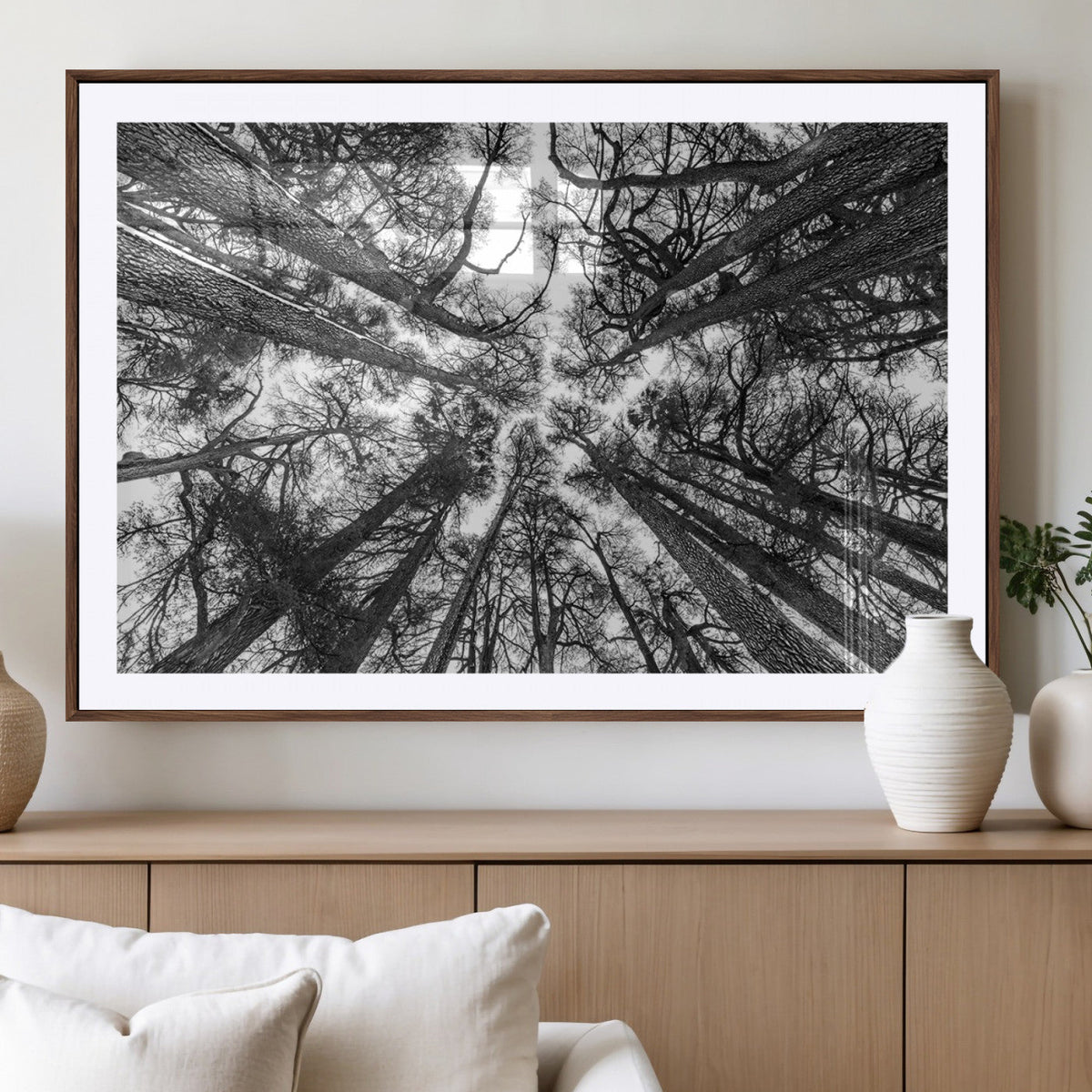Trees Contemporary Art Canvas Print