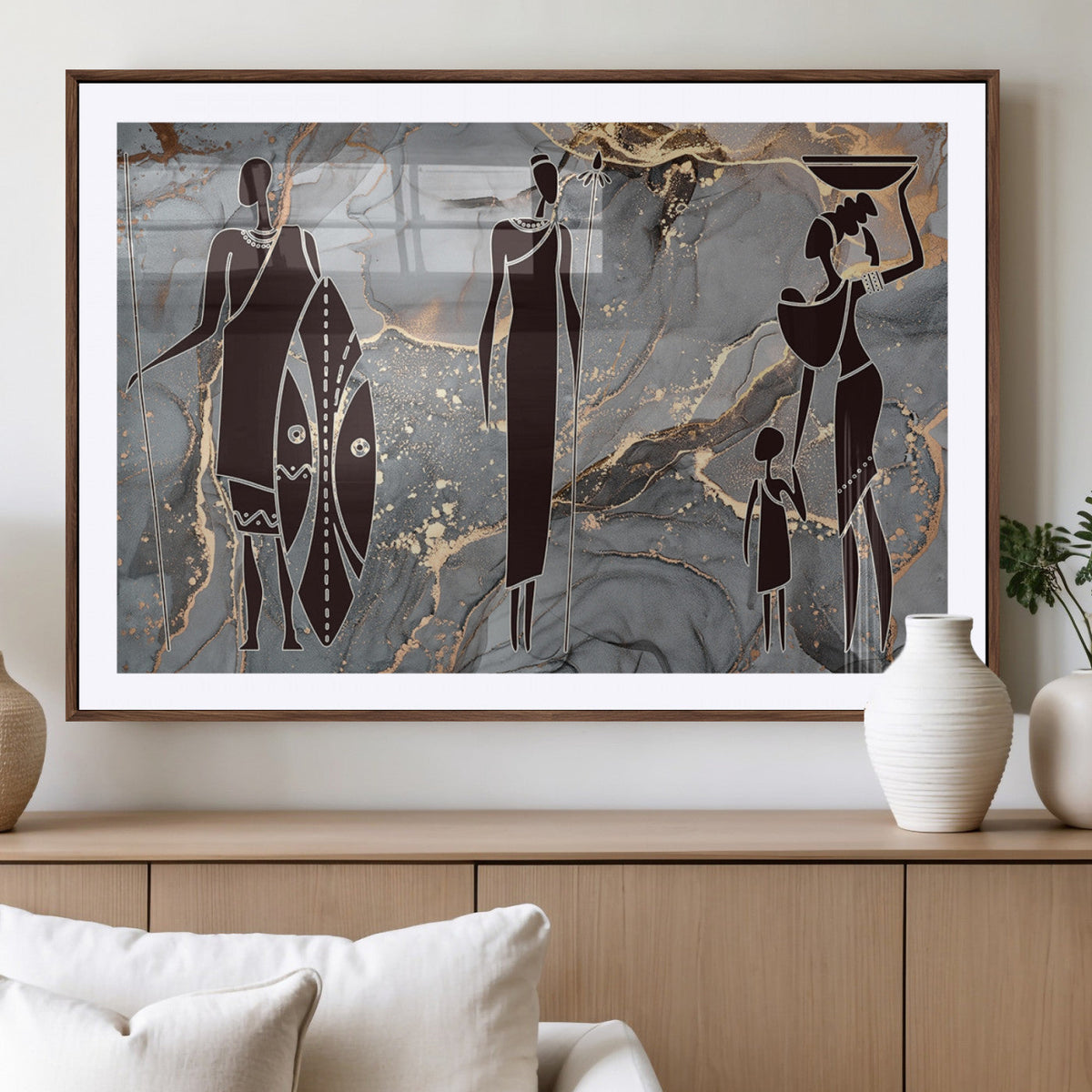 African American Wall Art | Elegant African Women Canvas Print