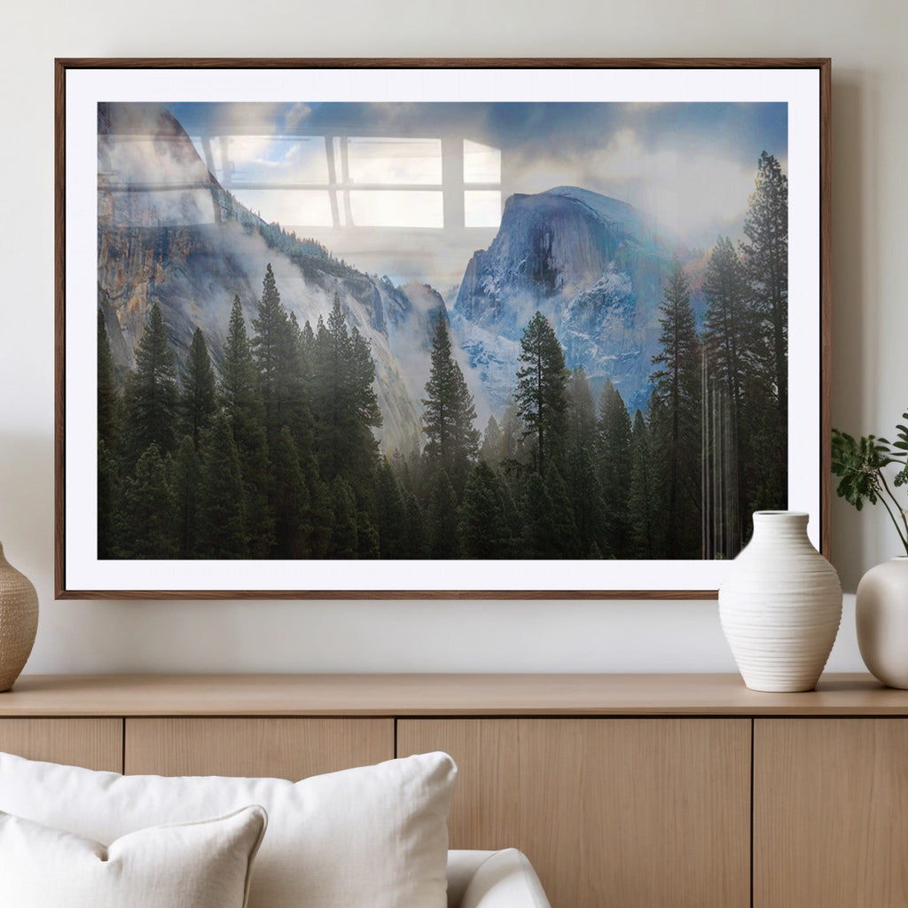 Half Dome Yosemite California Wall Art Canvas Print El Capitan