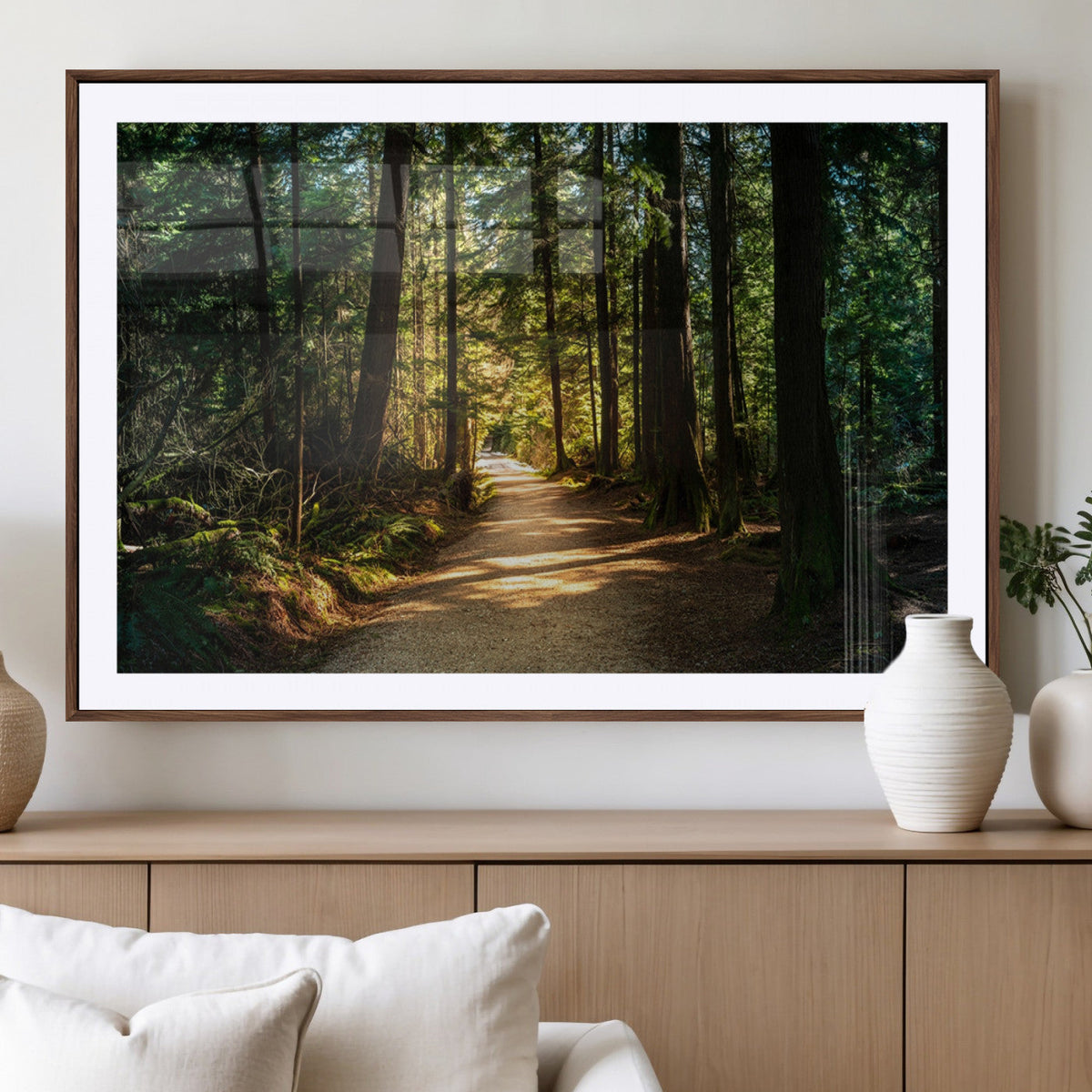 Natural Landscape Wall Art Relaxing Forest Canvas Print