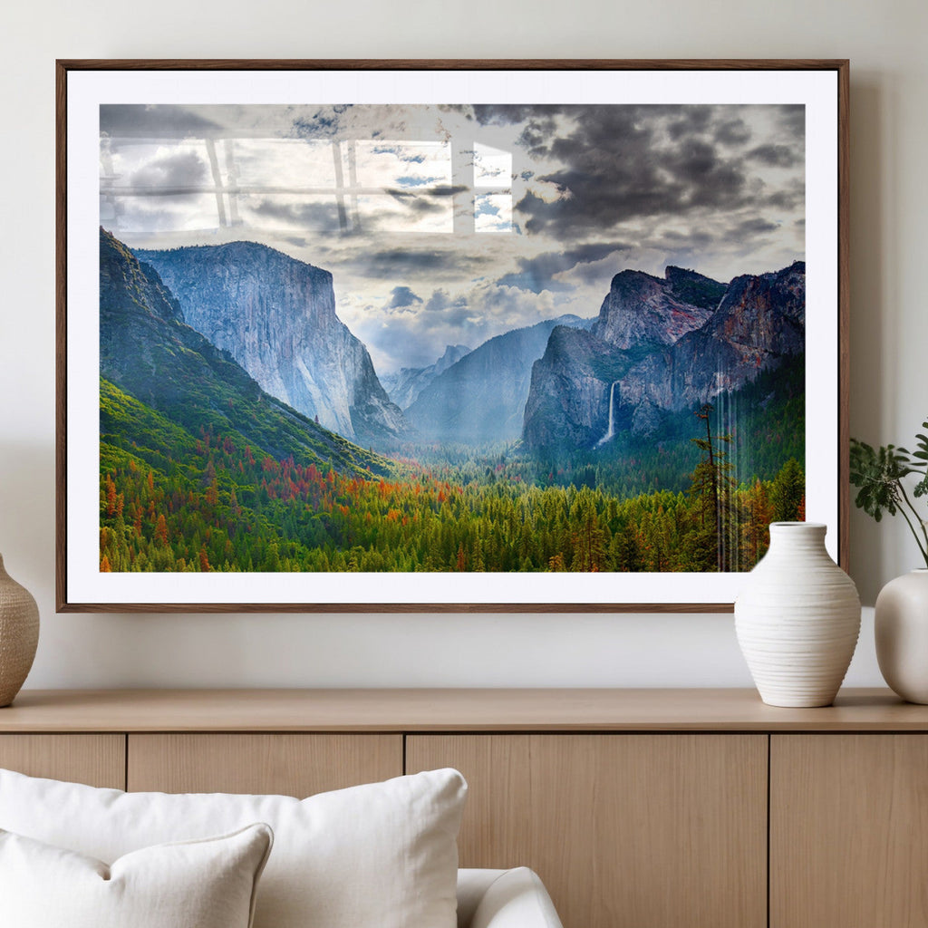 Yosemite Park Half Dome 3 Panel Canvas Print | Large Giclée Landscape Wall Art