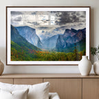 Yosemite Park Half Dome 3 Panel Canvas Print | Large Giclée Landscape Wall Art