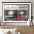 Music Cassette Iconic Wall Art Canvas Print